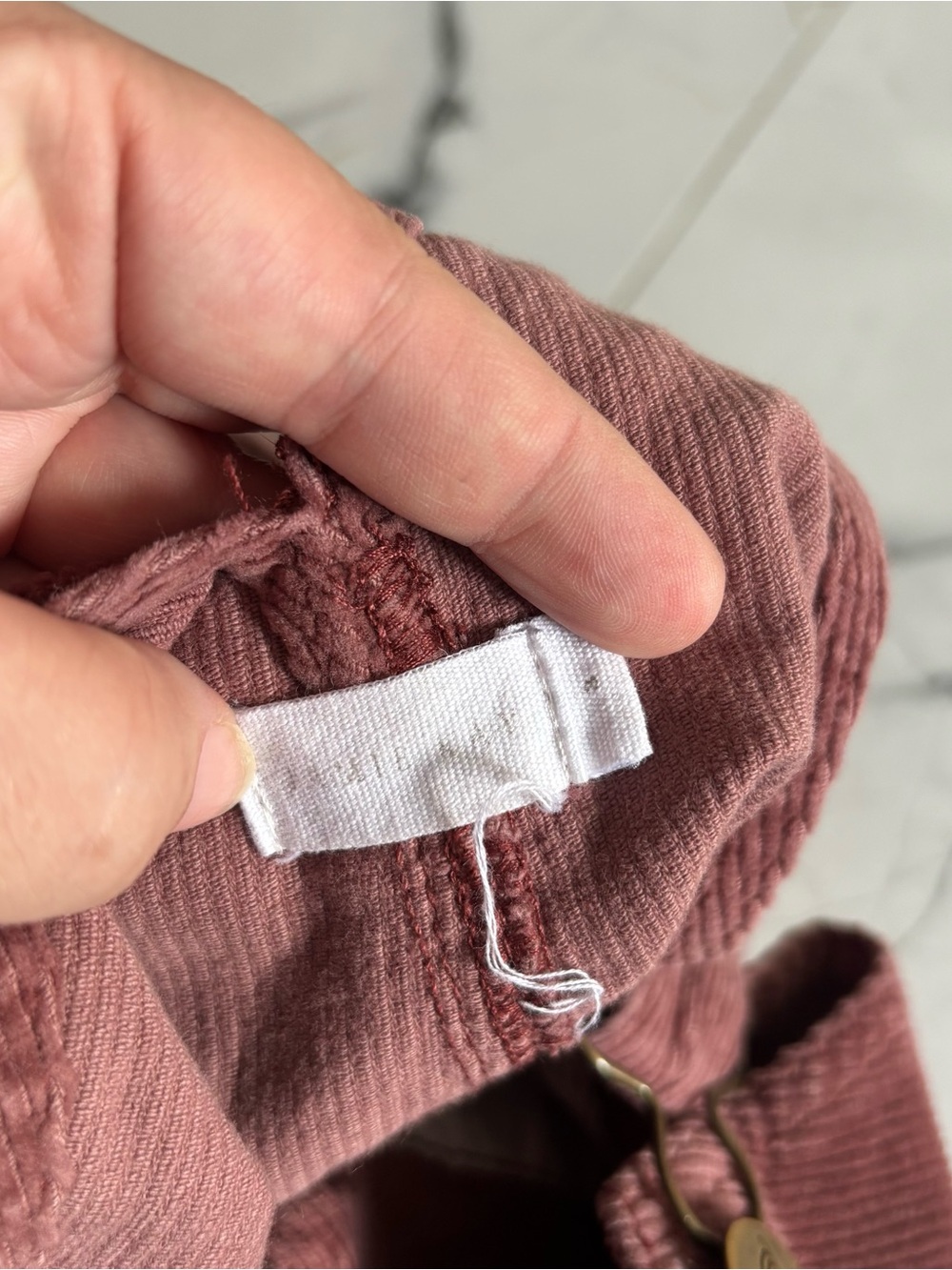 Jamie Kay Kids Corduroy Short Overalls in Rosewood - Picture 5 of 5